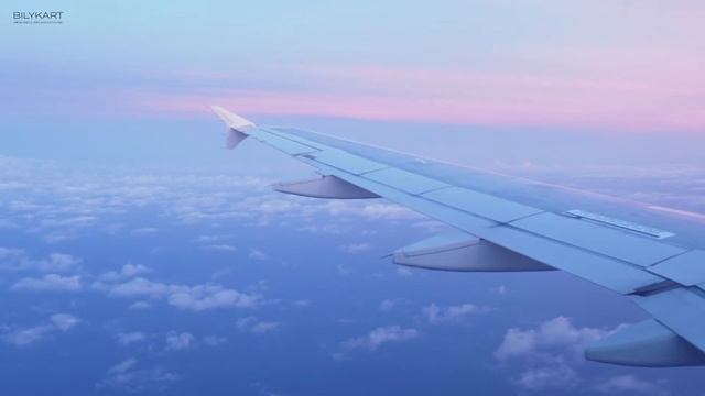 Airplane Window Scene + Relaxing Music: ✈️ Sunset Plane View Background & Sky Relax Music for Sleep смотреть онлайн