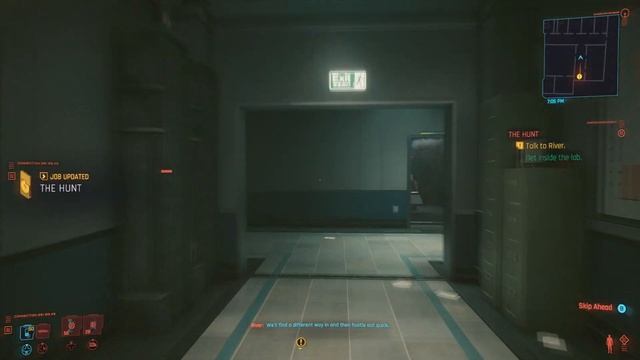 Use Kiroshi to Find the Right Cabinet - Cyberpunk 2077 - Find a Way Inside the Lab - The Hunt смотреть онлайн