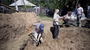 Строительство дома из самана.