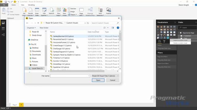 Power BI Custom Visuals - Sankey Bar Chart смотреть онлайн