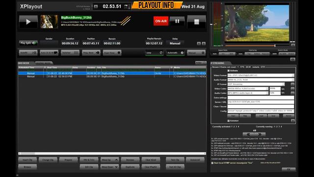 Axel XTV Suite Playout 14.8.4 One Computer 8 Streaming Same Time From One Computer Video Tutorial смотреть онлайн