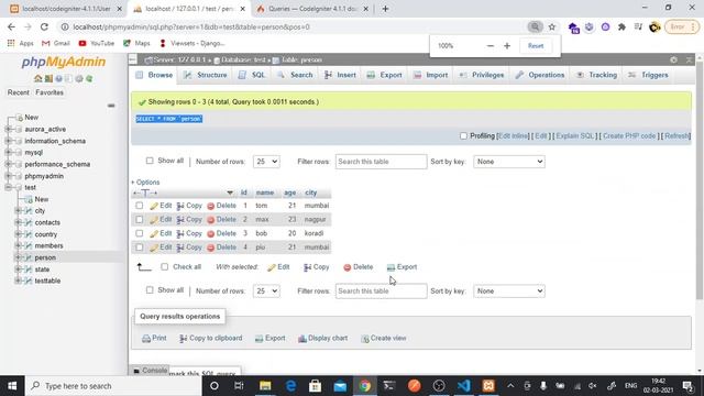 4 db connection listing using query builder смотреть онлайн