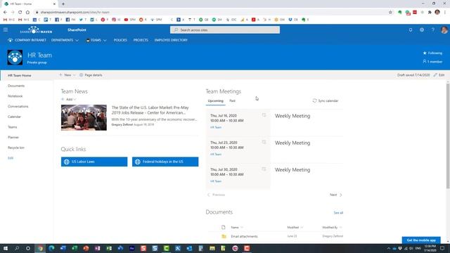 How to restore a previous version of the SharePoint page смотреть онлайн