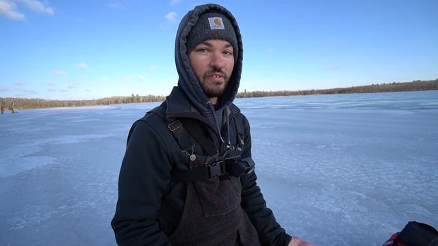 Ice Fishing with a $500 Tip Up! (Is It Worth The Money?) смотреть онлайн