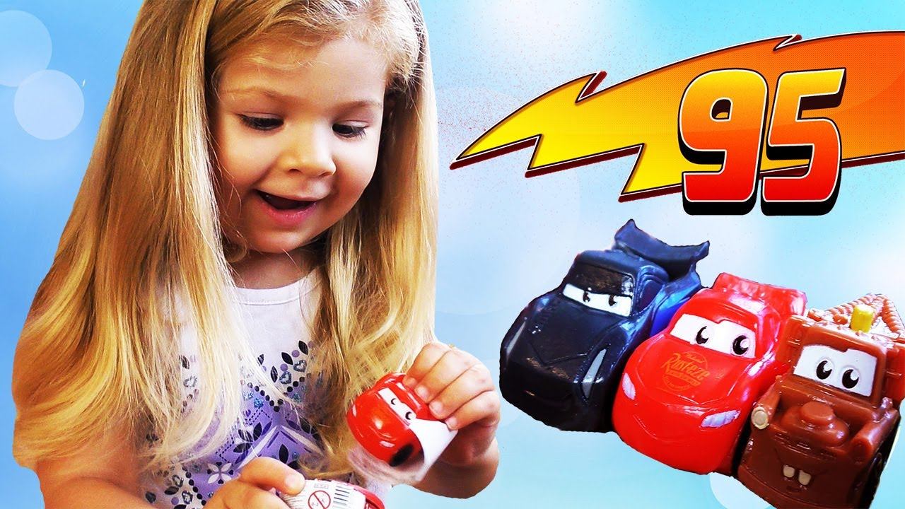 Disney Pixar Cars 3 Lightning McQueen Truck Toys Kids Playtime Surprises Kids Video смотреть онлайн