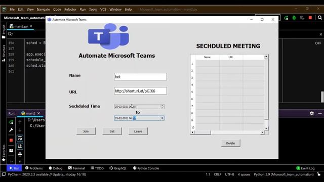 Microsoft Teams Automation Using the Selenium in Python With A GUI Made in PYQT5 With Source Code смотреть онлайн