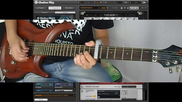 Guitar Rig 5 Pro - Delay + Overdrive - PRESET DOWNLOAD (solo by David Thomazone) смотреть онлайн
