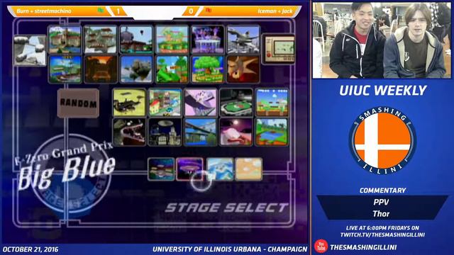 [Smashing Illini Weekly] Bern + STREEMACHINO (G) vs. Iceman + Jack (R) SSBM Doubles смотреть онлайн