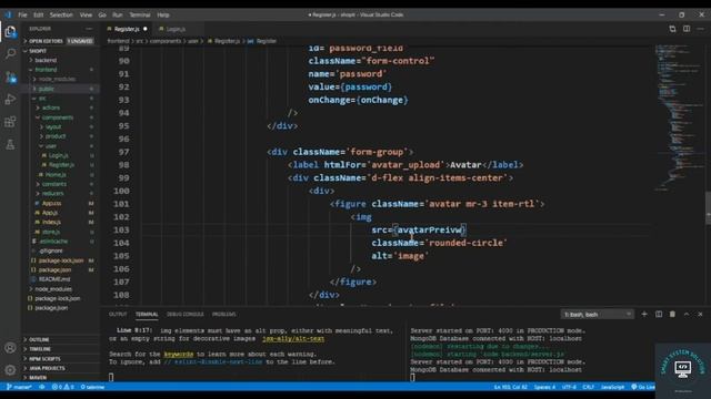 React js Tutorial # 73| How to Create register user component in ReactJs |E-Commerce site смотреть онлайн