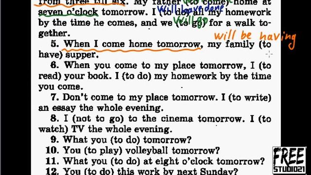 Голицынский упр257 | Future Simple, Future Perfect, Future Continuous смотреть онлайн