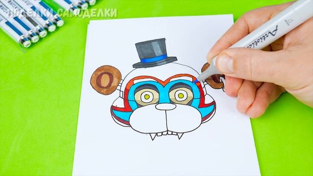 Как сделать аниматроника Фредди из бумаги Фнаф 9 секьюрити брич DIY FNAF смотреть онлайн