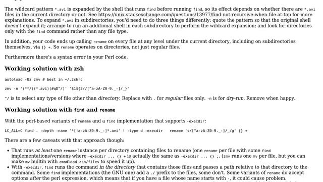 Script to recursively replace invalid characters in filenames, not directories, with rename смотреть онлайн