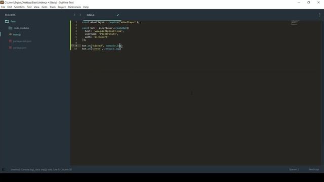 Mineflayer » A Basic Minecraft Bot смотреть онлайн