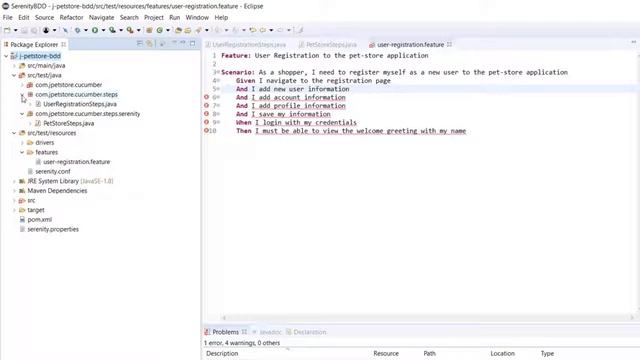 Create Scenario in Serenity BDD смотреть онлайн