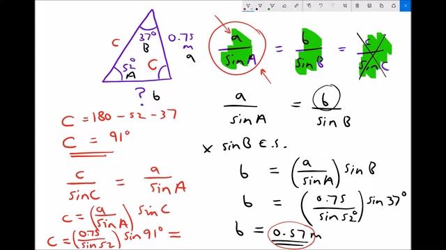 Applying the Sine Rule to Any Triangle to Find Unknown Lengths and Angles смотреть онлайн