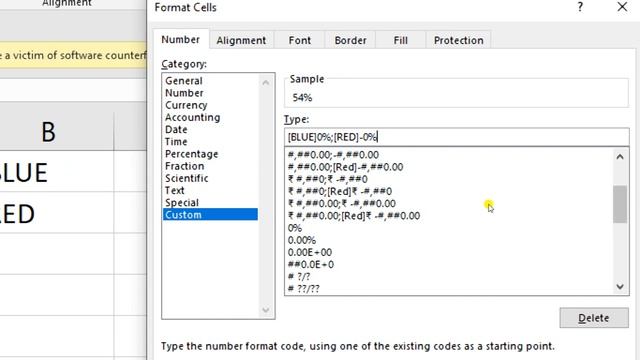Custom Format In Excel