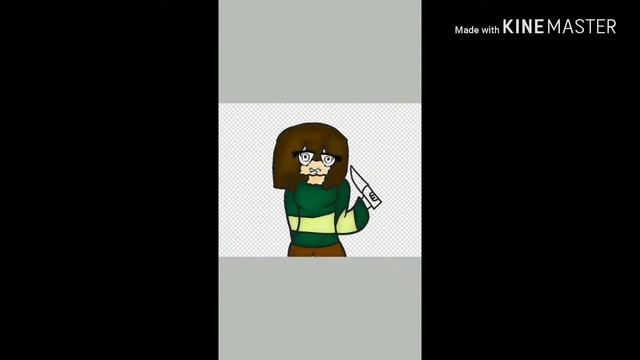 Рисунок в стиле БЕЗУМИЕ (Чара,Андертейл,Chara,UnderTale)