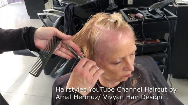 Короткая стрижка для женщин | короткие прически пикси | Учебник по стрижке пикси | Амаль Хермуз смотреть онлайн