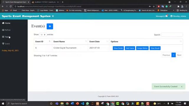 Sports Event Management system in PHP (Backend Coding Part 4) in Urdu смотреть онлайн
