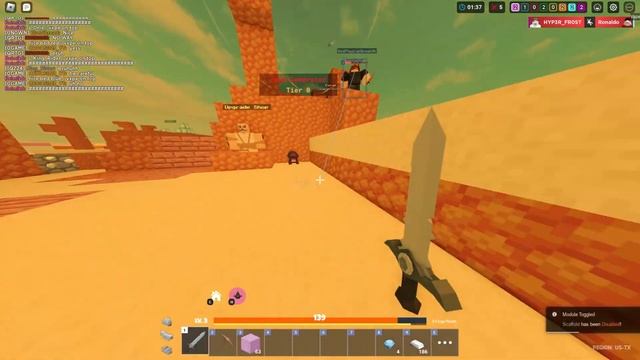Играю с читами в Roblox Bed Wars смотреть онлайн