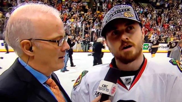 Dave Bolland drops f-bomb after winning Stanley Cup смотреть онлайн