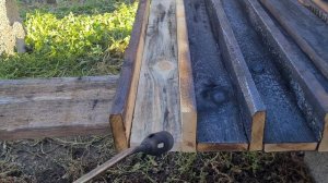 Самый способ обжига дерева горелкой