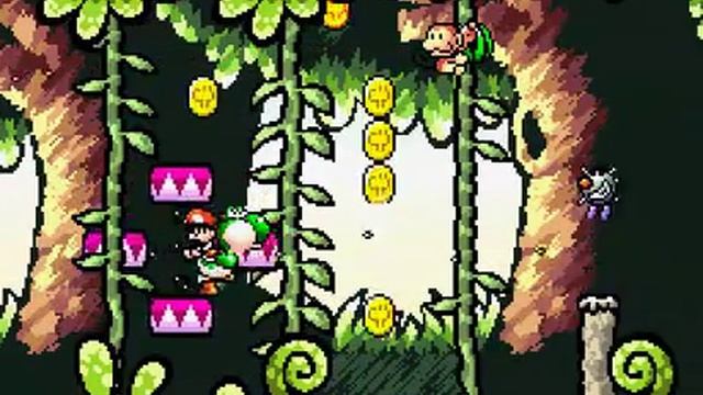 Super Mario World 2 - Yoshi's Island [Part 27] Extra 3: More Monkey Madness (100 Points) смотреть онлайн