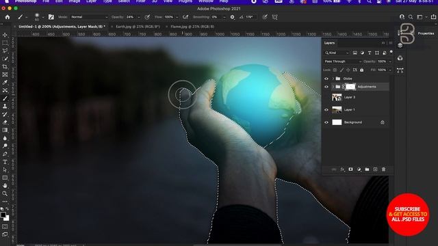 Glow Effect - Photoshop Tutorial | Glowing Effect in Photoshop (Easy) смотреть онлайн