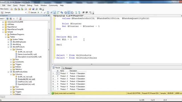 Part 61 Creating a large table with random data for performance testing смотреть онлайн
