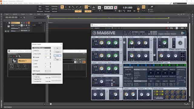 Automation of NI Massive parameters in Cakewalk by Bandlab смотреть онлайн