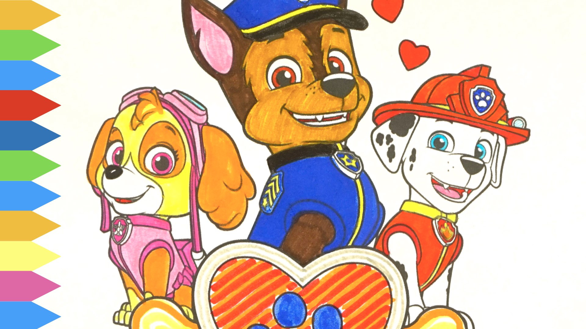 Щенячий патруль - раскраски, сюрпризы и игрушки из мультиков