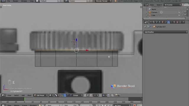How to create a Low-poly camera in Blender смотреть онлайн