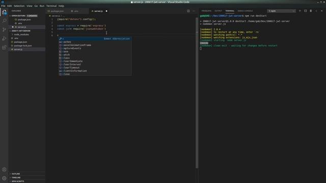 JWT créer un serveur Node.js & Express.js #2 смотреть онлайн