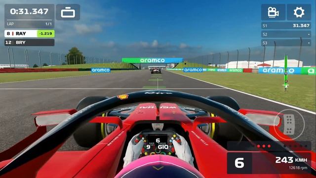 F1 Mobile Racing - Game Glitch at Silverstone (Grid start) смотреть онлайн