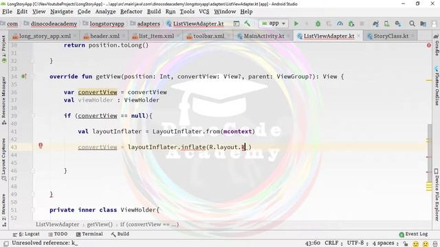 How to create Long Story App in Android Studio for Absolute Beginners Part: 5 | By Using Kotlin смотреть онлайн