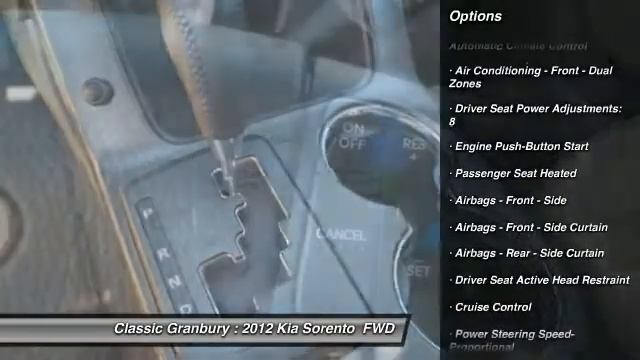 2012 Kia Sorento Granbury TX, Weatherford TX, Cleburne TX 256990 смотреть онлайн
