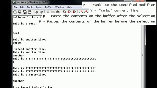 Editing With vim 06 - Yanking, Cutting, and Pasting смотреть онлайн