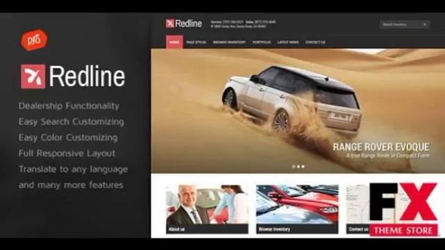 Preview Redline - Car Dealership WordPress Theme TForest смотреть онлайн