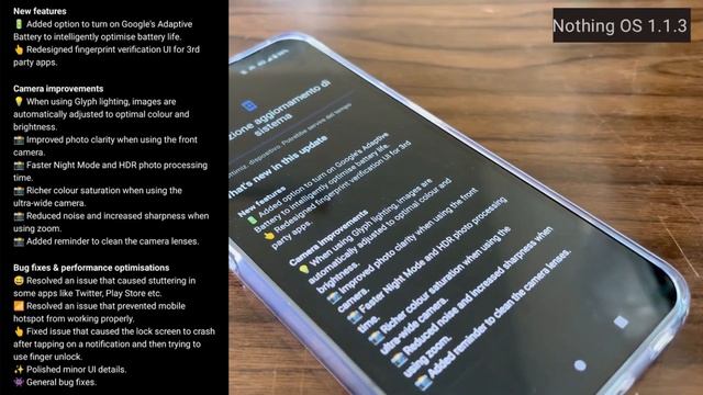 Nothing Phone (1) - Firmware Nothing OS 1.1.3