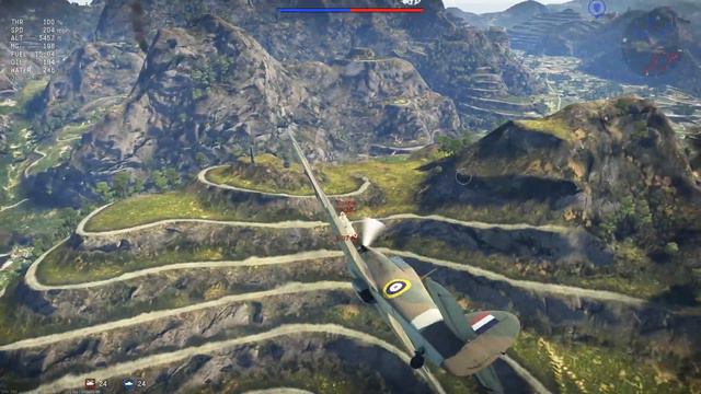 WarThunder Hurricane MK II B/Trop смотреть онлайн