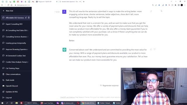 ChatGPT: Auto Rewrite Emails / Find Sales Objections смотреть онлайн