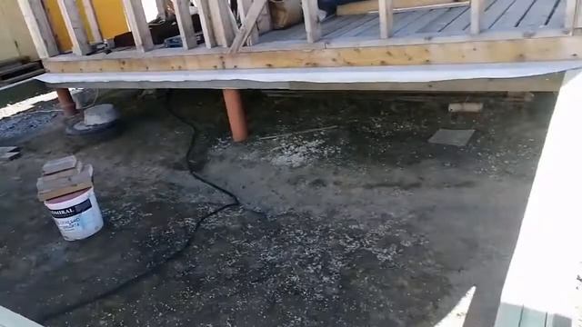 Сборка цокольного перекрытия для пристройки. смотреть онлайн