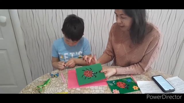 Пластинография Лепим божью коровку смотреть онлайн