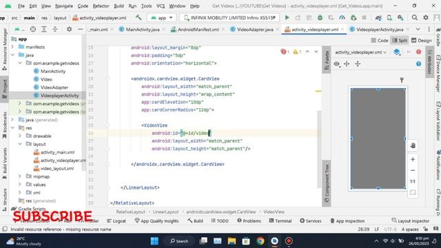 How to Create Video Player in Android Studio (Java) | Video Player App Part 2 смотреть онлайн