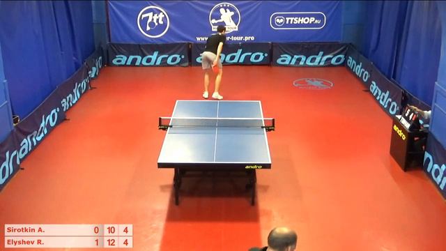 Настольный теннис матч 010719 2 Сироткин Андрей Елышев Роман смотреть онлайн