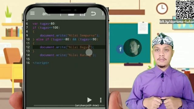 Pembelajaran JavaScript Kondisi IF SWICH di Mobile HP Android Tutorial Online SMK LPPM RI BANDUNG смотреть онлайн