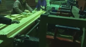 Проходной торцовочный станок TRIMWERK с кассетной загрузкой.