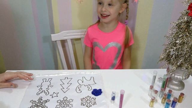 DIY❄ Делаем украшения из клея и блёсток❄ Подготовка к Новому Году❄ смотреть онлайн