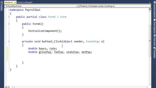 Payroll Example of GUI C# Part 1 смотреть онлайн