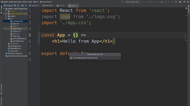 Creating a Simple Function React JS Component Course Manager Component cs4550 w4 1 4050 смотреть онлайн